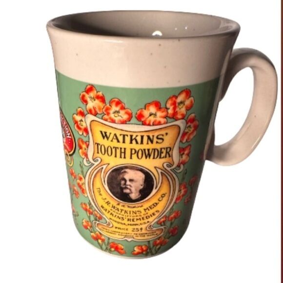 Vintage Watkins 1992 Coffee Mugs, Egyptian Tale, Tooth Powder, Washing Compound - Picture 2 of 14